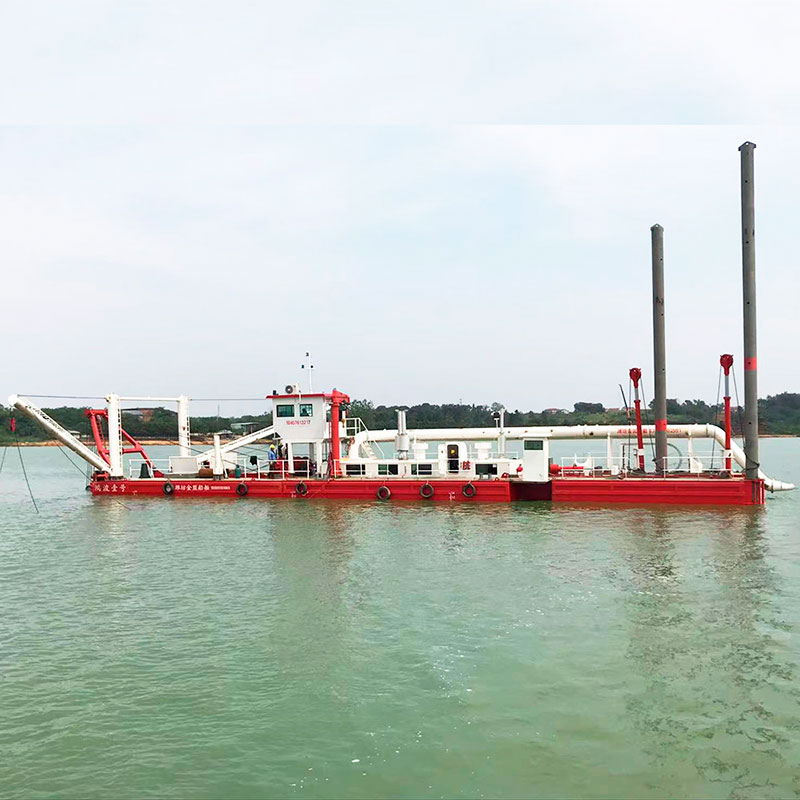 河川砂浚渫カッター サクション浚渫船